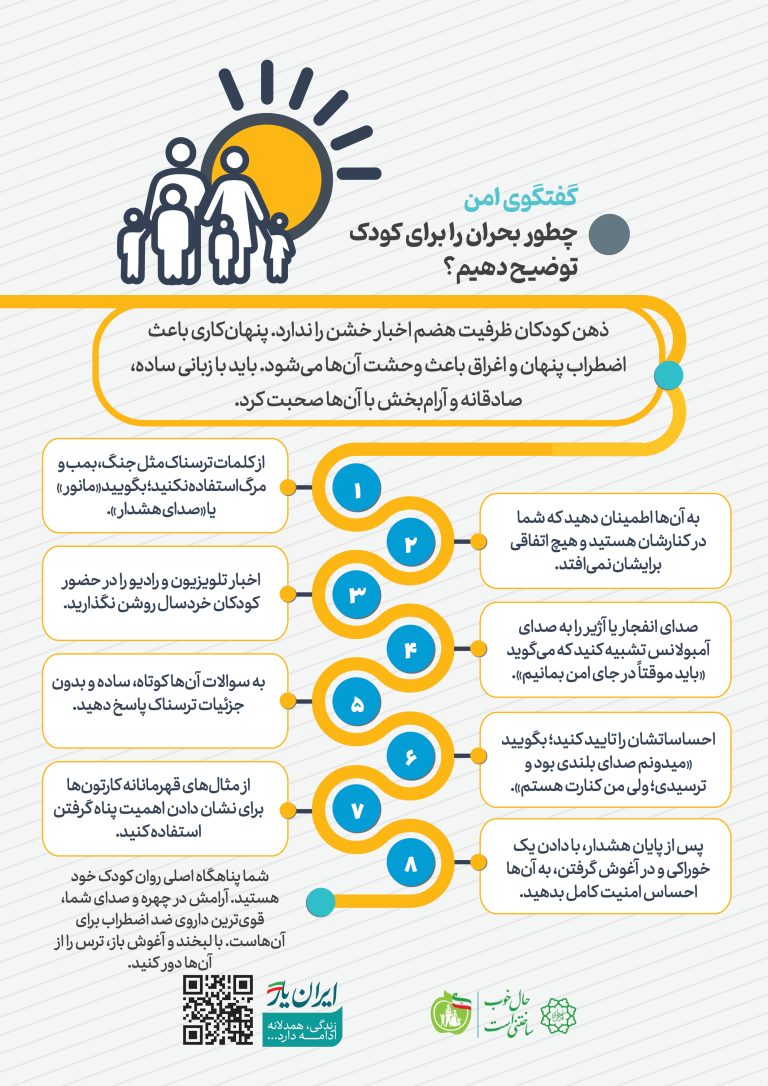 گفت‌وگوی امن؛ چطور بحران را برای کودک توضیح دهیم؟